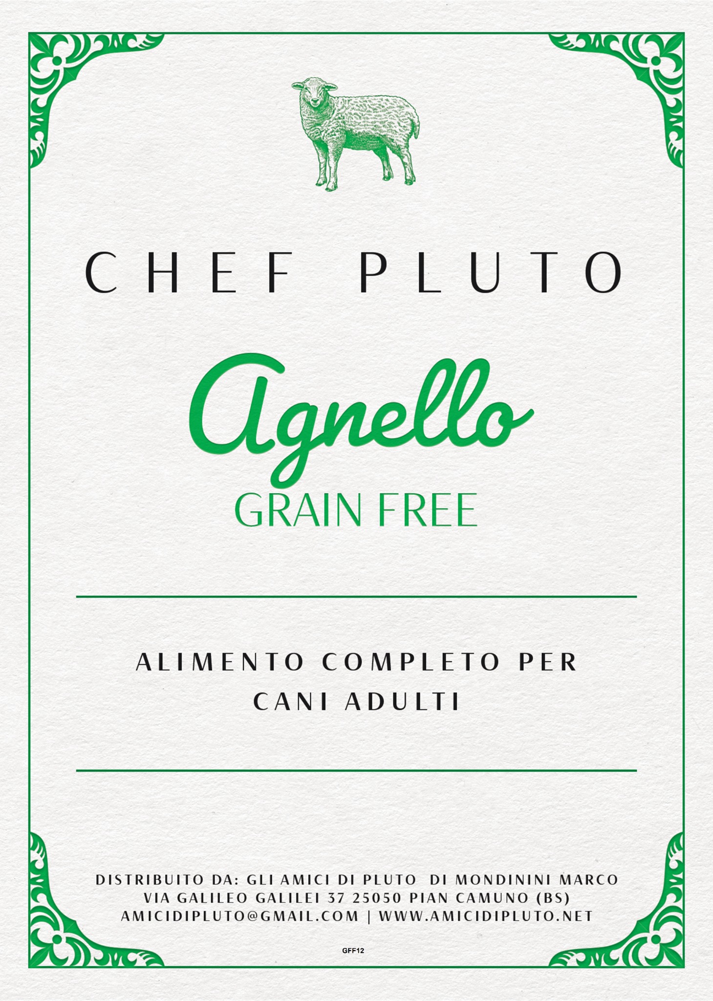 Agnello Grain Free Adulto - Agnello grain free con patate dolci e menta.