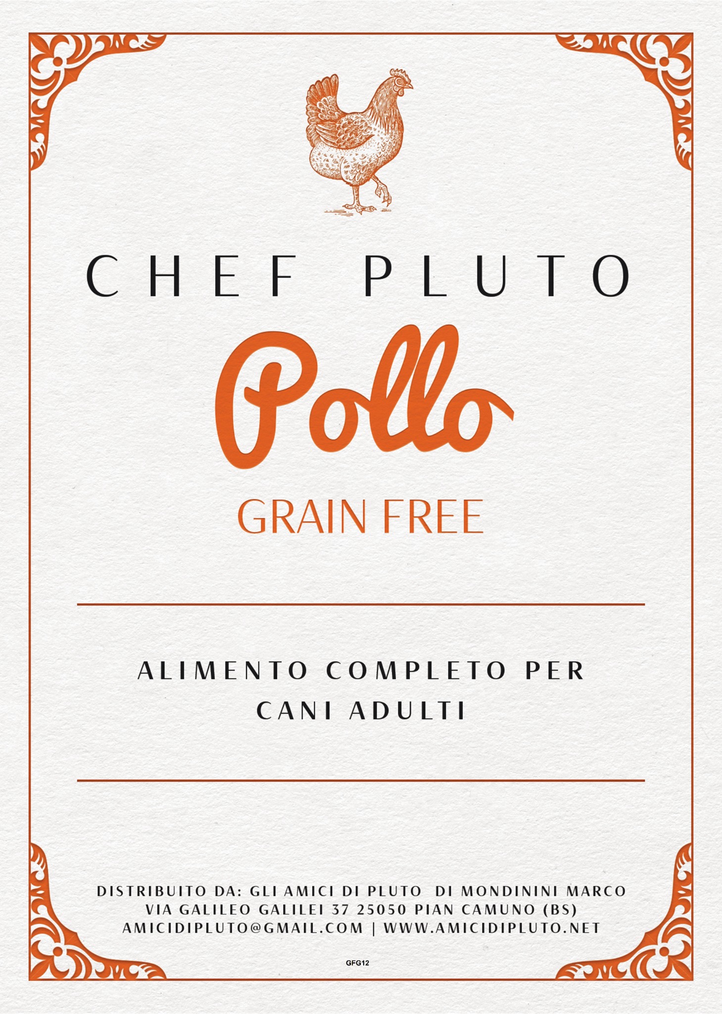 Pollo Grain Free Adulto - Pollo grain free con patate dolci ed erbe aromatiche.