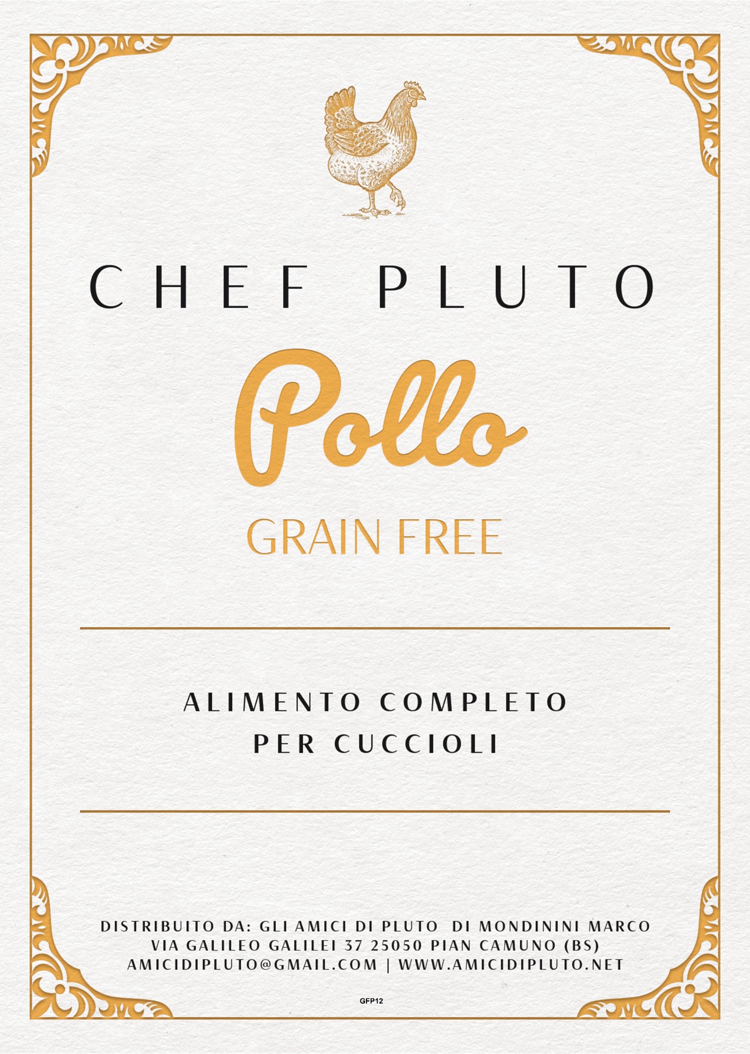 Pollo Grain Free Cuccioli Taglia Piccola - Pollo grain free con ingredienti selezionati per la crescita.