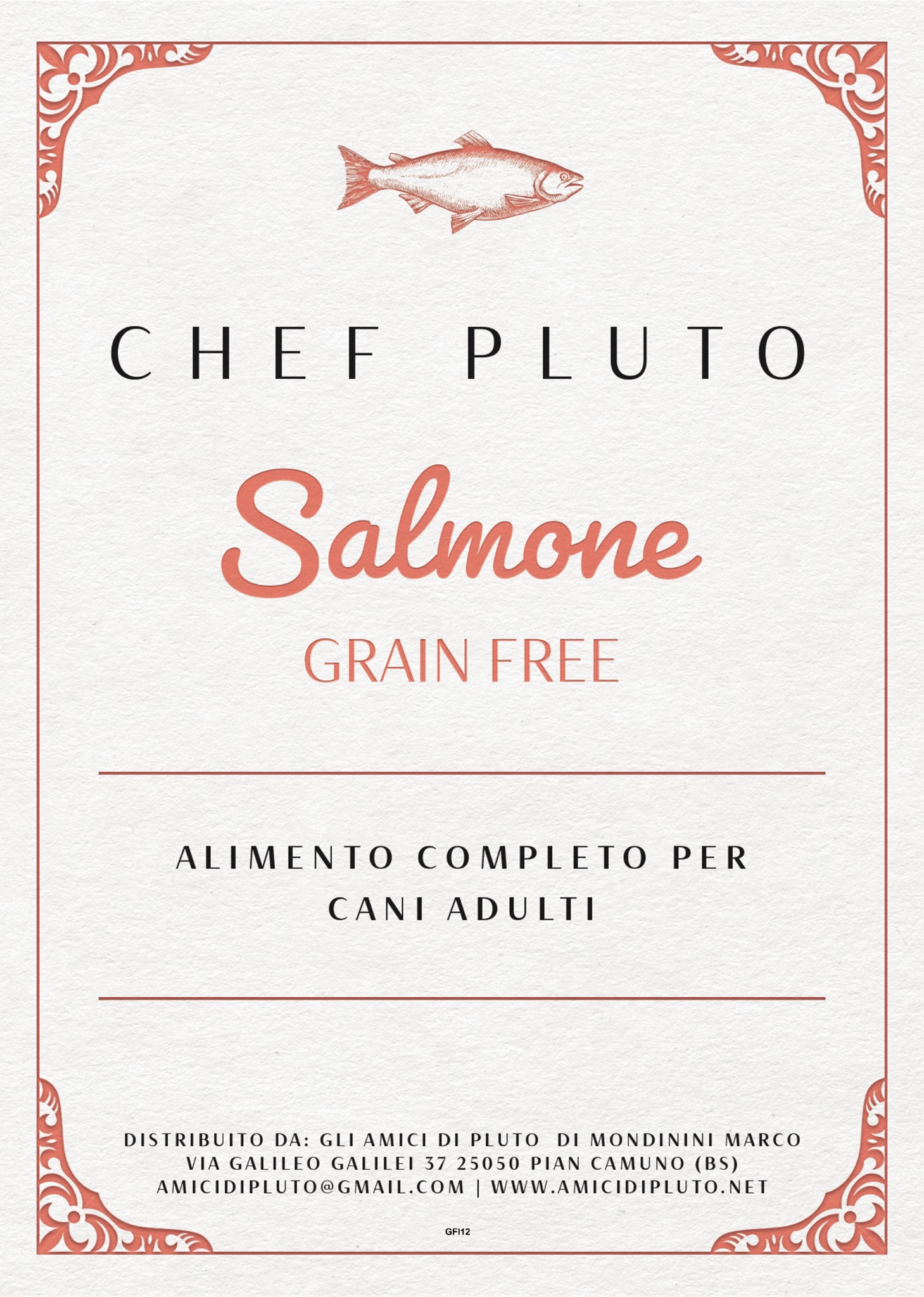 Salmone Grain Free Adulto - Salmone grain free con pesce bianco e verdure.